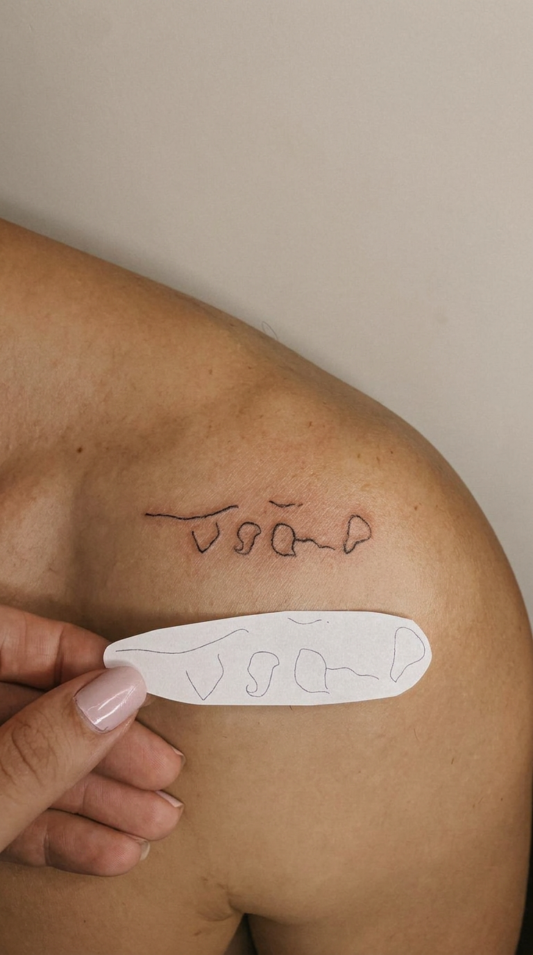 Desenho delicado criado a partir de um traço afetivo